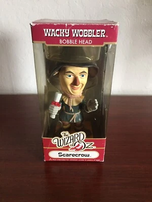 Funko Mago de Oz: Espantapájaros Loco Wobbler Bobblehead Nuevo de Lote Antiguo Foto 1 de 4