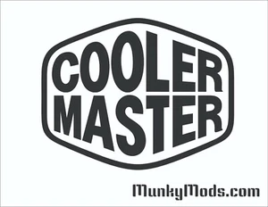 Cooler Master CM Logo Computer Case Window Applique Vinyl Decal (Color Choice) - Foto 1 di 3