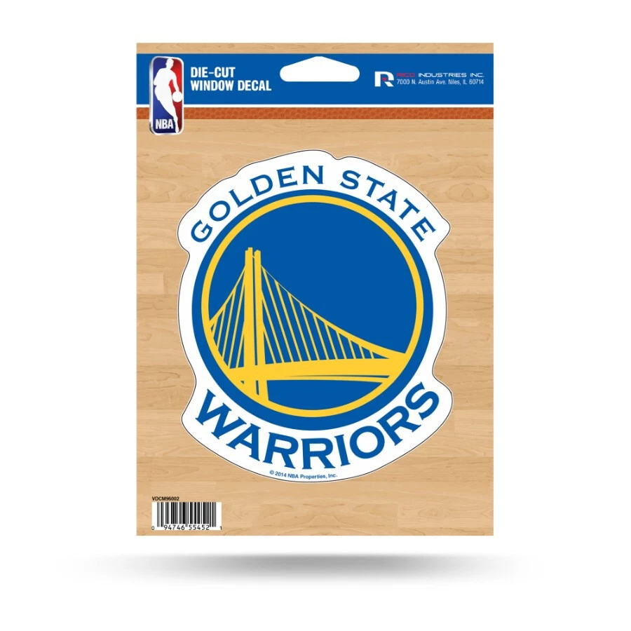 Golden State Warriors NBA Die Cut Window Decal - Image 1 of 1
