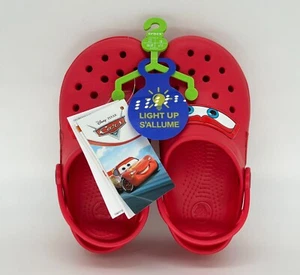 NEW Crocs Classics Clog Kids Lightning McQueen Cars Size C13 - Picture 1 of 6