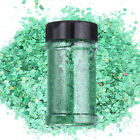 3.5oz/100g Laser Green Holographic Glitters for Cosmetic Art Festival Decoration