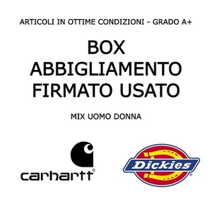 STOCK CARHARTT E DICKIES 5 KG BOX ABBIGLIAMENTO USATO FIRMATO MIX SECON DHAND A+ - Imagen 1 de 3