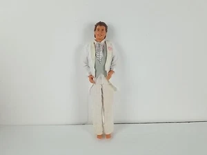 Vintage 1990 Alan Doll Barbie Groom Mattel Tuxedo brunette Wedding *READ* - Picture 1 of 19
