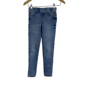 SO Girls Blue Stretch Flat Front Elastic Waist Pull On Jegging Jeans Size 7 - Picture 1 of 10