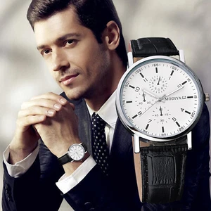 Trend Creative Dial Roman Scale Belt Classic Calendar Strap Herrenuhr Geschenke - Bild 1 von 30