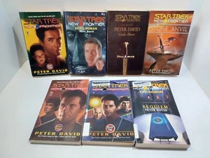 Vintage Star Trek New Frontier Lot of 7 paperbacks in good condition - Picture 1 of 10