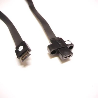 10Gbps USB C 3.1 Typ-E auf Typ-C Host Gehäuse Front Panel Schraube Mainboard Kabel  - Bild 1 von 3