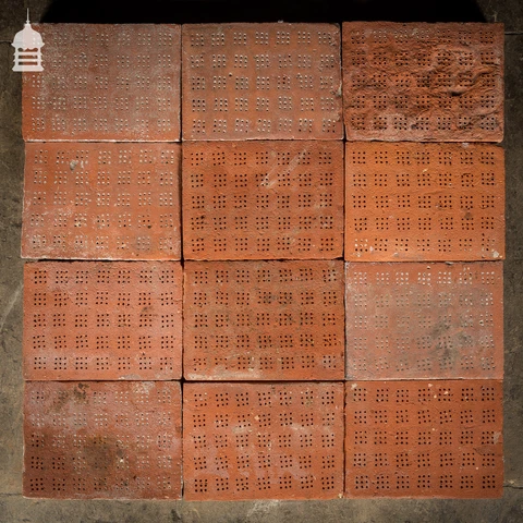 Batch of 98 Red 12.5” x 9.5’ Maltings Tiles - 7.5 Square Metres Cover