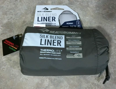 Sea To Summit Silk Blend Liner Compact Mummy Thermolite ASL032051-191801 "NWT" - Image 1 of 2