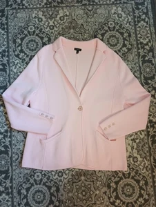 Talbots Maglione Blazer XLP Rosa Preppy Light Academia Old Money Morbido Ragazza - Foto 1 di 13