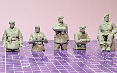Französische Tank Crew WW2 5er Set Scale  1:16 - Bild 1 von 4
