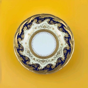 Vintage Coalport England Bone China Dinner Plate – Cobalt Blue Gold Scroll Z2920 - Picture 1 of 6