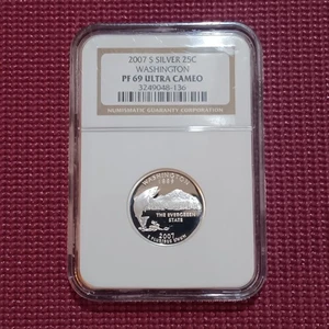 2007-S Washington State Quarter NGC PF-69 Ultra Cameo Silver - Picture 1 of 2