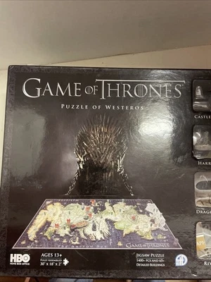 Juego de Tronos Puzzle de Poniente 1400 Piezas Puzzle con Modelos 3D y Réplicas Foto 1 de 4