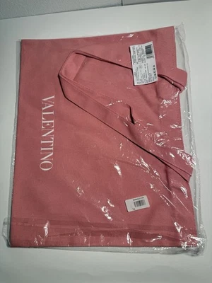 VALENTINO красоты холст сумка с короткими ручками путешествий розовый логотип новинка GWP новый - Изображение 1 из 4