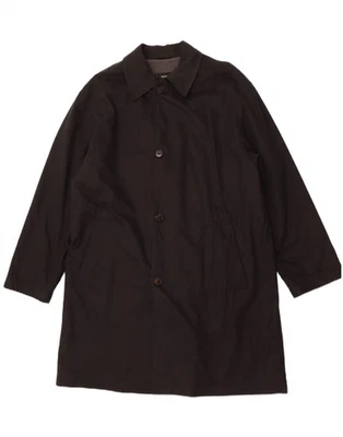 HUGO BOSS Mens Overcoat EU 54 2XL Black Cotton BG15 - Image 1 of 3