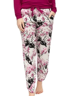 Cyberjammies Penelope Pyjama Bottoms Pant Womens Nightwear 0438 Panda Print - Image 1 of 4