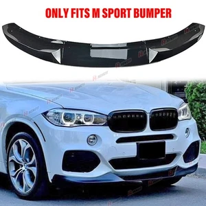 Alerón divisor de labios para parachoques delantero negro brillante BMW X5 F15 M-Sport 2014-2018 - Imagen 1 de 5
