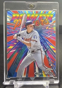 2025 Topps Chrome Power Players Insert #PP-21 COBY MAYO - Baltimore ORIOLES - Picture 1 of 1