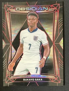 Bukayo Saka 2024-25 Panini Obsidian Electric Etch Red Pulsar 32/44 #82 - Picture 1 of 3