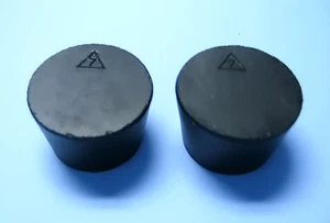 GRÖSSE 7 SCHWARZE GUMMISTOPPER (ANZAHL 2) - Bild 1 von 1