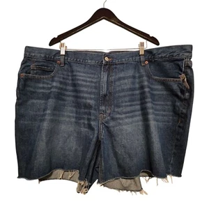 Old Navy Blue Jean Shorts Womens Sz 24 High-rise Slouchy Straight NWT Cutoffs - Picture 1 of 14