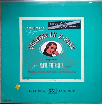 QUARTET PAGANINI ARTHUR RUBINSTEIN USLP 1950 SCHUMANN QUINTETE IN E FLAT OP 44 - Photo 1/3