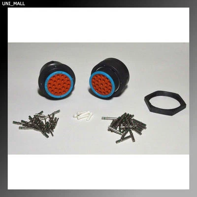 Deutsch HDP20 23-Pin Genuine Bulkhead Connector & RING kit, 14-16AWG Contacts - Image 1 of 4
