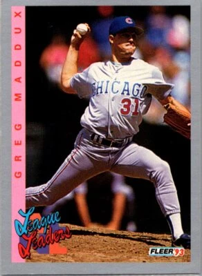 1993 Fleer #707 Greg Maddux - Image 1 of 2