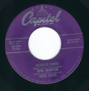 Country - Hank Thompson CAPITOL 3106 Wildwood flowers / Breakin in another ♫ - Picture 1 of 1