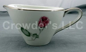 Plato crema Hutschenreuther American Beauty #31193 rosa roja única LHS Baviera - Imagen 1 de 4