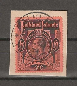 ISOLE FALKLAND 1912/20 SG 69 USATO - Foto 1 di 1