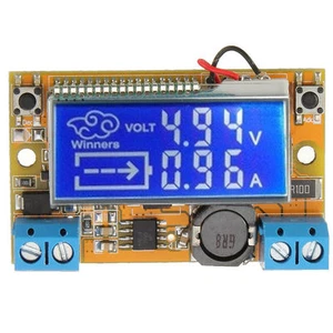 DC-DC step-down power supply adjustable push-button module with LCD display - Imagen 1 de 3