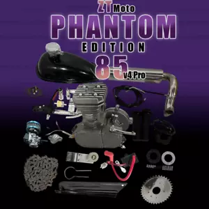 ZTMoto Phantom 85 V4 PRO - Complete 52mm Bore 2 Stroke Motorized Bicycle Engine - Picture 1 of 1