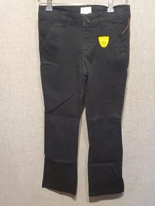 Cat & Jack Girls Bootcut Twill School Uniform Chino Pants Black Size 8 New W Tag - Picture 1 of 4
