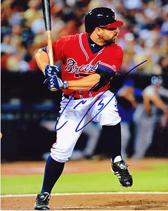 REED JOHNSON ATLANTA BRAVES ACTION SIGNED 8x10 - Picture 1 of 1