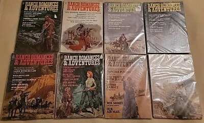 Lote de 8 revistas Ranch Romances & Adventures 1969-1971 varios números de colección Foto 1 de 4