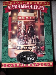 Budweiser Mug 1994 VTG Ceramic Beer Tankard Stein Mug Hometown , COA Collectible - Picture 1 of 6