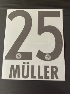 Germany Bayern Munich Muller Original Name Set For A Shirt - Picture 1 of 6