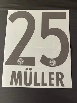 Germany Bayern Munich Muller  Original Name Set For A Shirt - Image 1 of 4