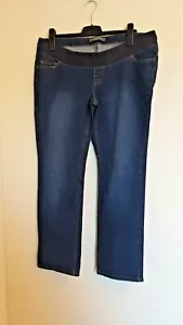Blooming Marvellous Under Bump Maternity Jeans Indigo Blue - Size 18 - NEW! - Picture 1 of 4