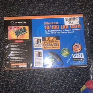 LINKSYS ETHERFAST 10/100 LAN CARD NETWORK Open Box For Parts - Picture 1 of 7