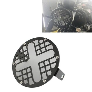 Motorcycle Headlight Guard Protector For Triumph Bonneville T100 T120 Gray Lens - Picture 1 of 5