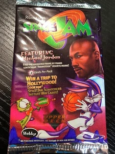 1996 Upper Deck Space Jam Sammelkarten x 1 neue versiegelte Packung Michael Jordan - Bild 1 von 3