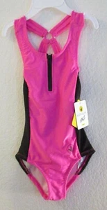 NWT Body Glove Girls One Piece Swimsuit Bathing Suit 4 Solid Hot Pink MSRP$35 - Picture 1 of 2