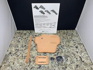 TANDY LEATHER BULLSEYE HOLSTER KIT 44450-07 FOR 4-1/2" TO 5" BARRELS - Picture 1 of 2