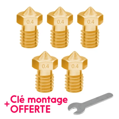 Lot 5x Buse Nozzle 0.4mm/1.75 pour DAGOMA DISCOEASY 200 / DISCOVERY 200 + Clé