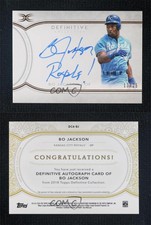 2018 Topps Definitive Collection Inscription /25 Bo Jackson #DCA-BJ Auto
