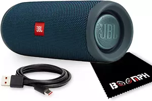 Flip 5: Altavoz Bluetooth Inalámbrico Portátil, IPX7 Impermeable - Azul - Imagen 1 de 12
