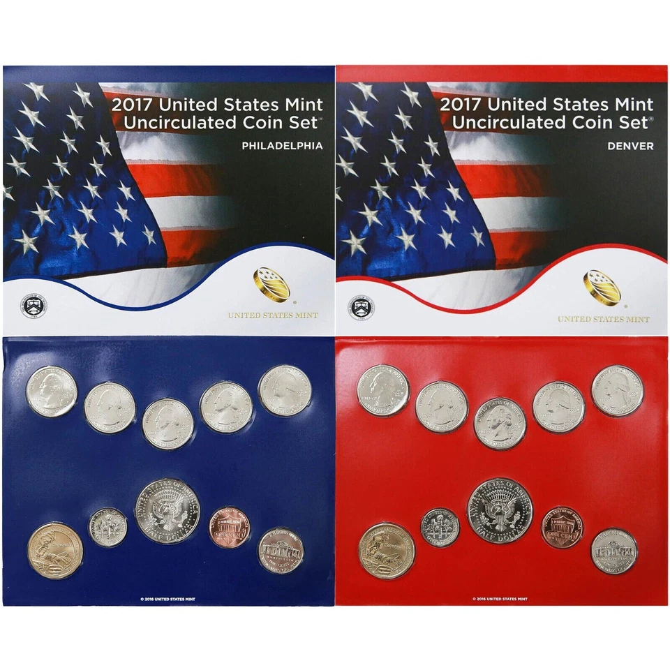 2017 P&D Mint Set Brilliant Uncirculated US with COAs (20 Coin Set) - Image 1 of 4